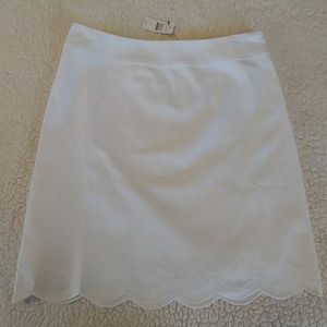 New with tags! White Canvas Skirt